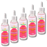 Kit Com 5 Colas De Silicone Liquido Brascoart Com 100g