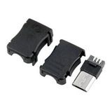 Kit Com 5 Conector Micro Usb Macho De 5 Pinos Solda