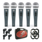 Kit Com 5 Mic Arcano Dinamicos