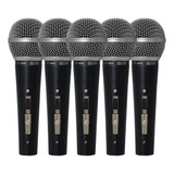 Kit Com 5 Microfones Com Fio