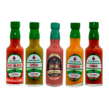 Kit Com 5 Molhos De Pimenta De 60 Ml Fogo Mineiro