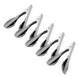 Kit Com 5 Peças De Pegador De Pão Francês Buffet Salada Inox