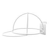 Kit Com 5 Peças Porta Boné Luxo Branco Suporte Painel