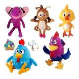 Kit Com 5 Pelúcia Da Galinha Pintadinha Turma Completa