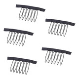 Kit Com 5 Pente Para Touca De Confeccao De Peruca Front Lace Cor Unica