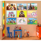 Kit Com 5 Placas Decorativas Infantil
