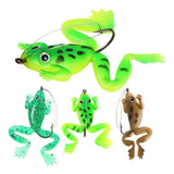 Kit Com 5 Sapinho Anti Enrosco Frog Isca Sapo Artificial Cor Foto