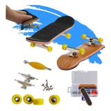 Kit Com 5 Skate De Dedo Com Estojo Para Montagem Fingerboard