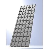Kit Com 5 Telhas Pvc Plan 242x88cm Permatti Cinza