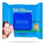 Kit Com 5 Unidades Folhas Pele Macia Para Seu Bebe Bebê PIQUITUCHO Toalhinhas Umed Premium Com 120 Lenços Umedecidos BEBE FELIZ Lenço Umedecido