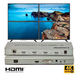 Kit Com 5 Video Wall Controle 2x2 4k - Hdmi