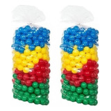 Kit Com 50 Bolinhas De Piscina 76mm Coloridas Resistentes
