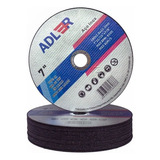 Kit Com 50 Peças Disco De Corte Fino 7 Polegadas Aço Inox
