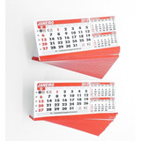 Kit Com 50 Refil Para Calendário De Mesa Pvc Grande
