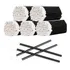 Kit Com 500 Aplicadores De Batom Preto Descartável