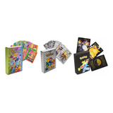 Kit Com 55 Cartas Pokémon Cor Colorido Dourado Modelo 2025