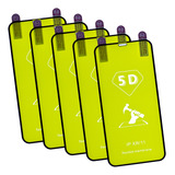 Kit Com 5x Películas De Gel 5d Flexível Para iPhone XR 11