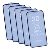 Kit Com 5x Películas Vidro 3d 5d Para iPhone XR iPhone 11