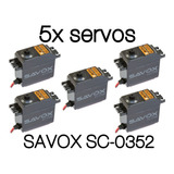 Kit Com 5x Servos Savox Sc