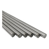 Kit Com 6 Barras De Aço Inox Redondas 6mm X 50cm Polida