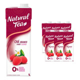 Kit Com 6 Chá Branco Lichia Zero Açúcar Natural Tea Caixa 1l