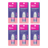 Kit Com 6 Colas Para Unhas Postiças 5g Seca Rapido Ricca