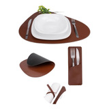Kit Com 6 Conjuntos Jogo Americano Mesa Posta Personalizado