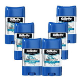 Kit Com 6 Desodorantes Gillette Clear