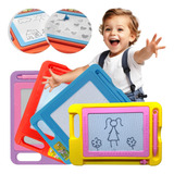 Kit Com 6 Lousas Mágicas Retangulares Média Com Caneta