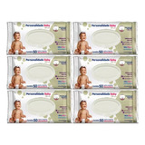 Kit Com 6 Pct Toalha Umedecida Personalidade Baby Total Care