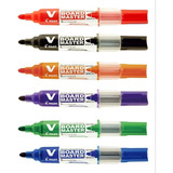 Kit Com 6 Pincel Marcador De Quadro Branco Com Refil Pilot