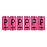 Kit Com 6 Pink Lemonade Prata Lata 269 Ml