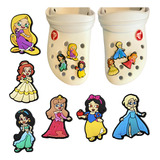 Kit Com 6 Pins Botons Para Crocs Princesas Disney