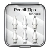Kit Com 6 Pontas De Substituição Para Apple Pencil 1 2 Ger