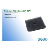 Kit Com 6 Refil De Filtro Externo Tipo Hang On Sobo Wp 607h