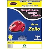 Kit Com 6 Sacos Descartáveis Aspirador De Pó Arno Zelio