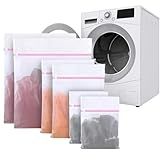Kit Com 6 Sacos Para Lavar Roupas Delicadas 3 Tamanhos Diferentes 2 Unidades De Cada Com Zíper Proteção Para Máquina De Lavar