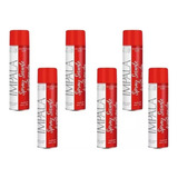 Kit Com 6 Spray Secante Impala Para Unha Esmalte 400ml