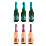 Kit Com 6 Unid Espumantes Del Sole Branco E Rosé Doce 660ml