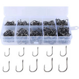 Kit Com 600 Anzóis Aço Carbono  3 Ao  12   Caixa Pesca Anzol