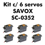 Kit Com 6x Servos Savox Sc