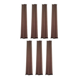 Kit Com 7 Friso Vedador Veda Pó Pra Portas 70 80 90 Ou 1m
