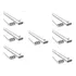 Kit Com 7 Unidades Canaleta Enerbras 50x20 Fita Dupla Face