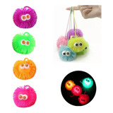 Kit Com 70 Bolas Luz Piscante Lance Rosto Sorriso Brinquedo