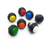 Kit Com 8 Botão 12mm À Prova D Água Pbs 33b Coloridas
