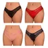 Kit Com 8 Calcinha Plus Size Microfibra Renda Tanga Feminina
