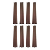 Kit Com 8 Friso Vedador Veda Pó Pra Portas 70 80 90 Ou 1m