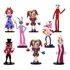 Kit Com 8 Incrível Circo Digital Bonecos Miniatura Pvc 10cm