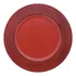 Kit Com 8 Sousplat Listras Vermelho 33 Cm   Mimo Style