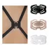 Kit Com 9 Clips Mágico Alça Sutiã  Branco  Chocolate E Preto